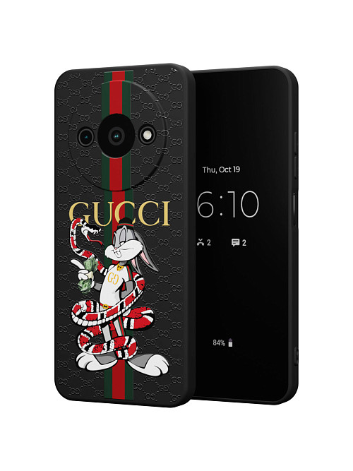 Силиконовый чехол для Xiaomi Redmi A3 "NOVEL: Багз Банни Gucci"