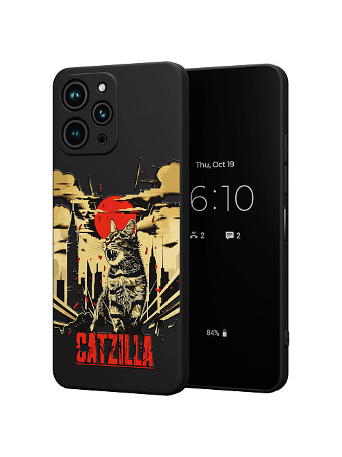 Силиконовый чехол для Xiaomi Redmi 12 "Catzilla"