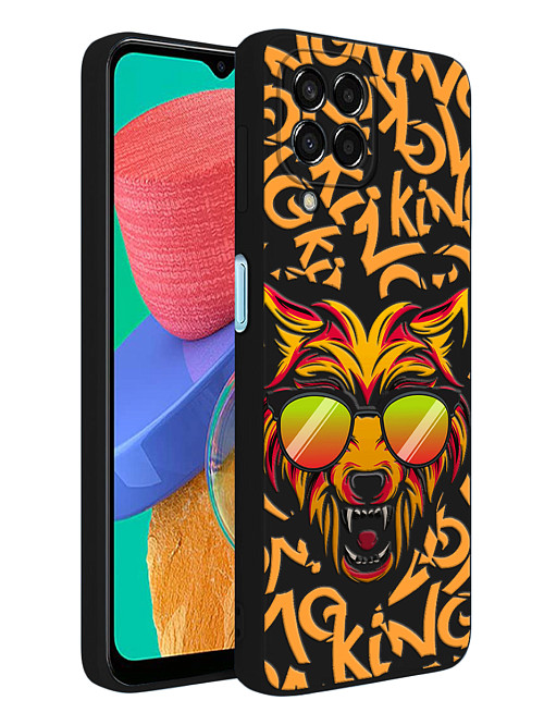 Силиконовый чехол для Samsung Galaxy M33 (5G) Злой волк граффити