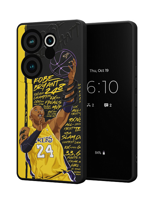 Силиконовый чехол для Tecno Camon 20 premier "NOVEL: Kobe Bryant"