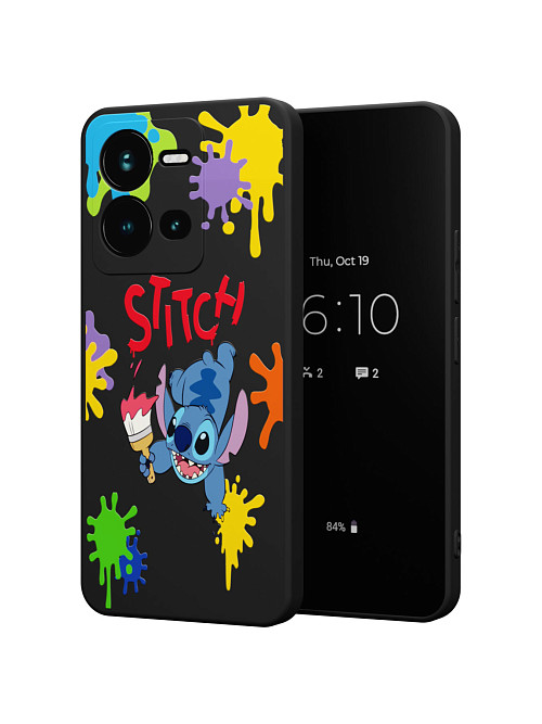 Силиконовый чехол для Vivo V25 "NOVEL: Stitch paints"