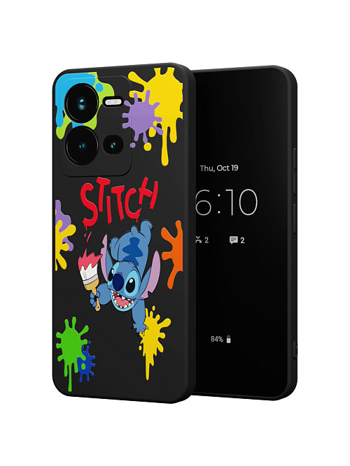 Силиконовый чехол для Vivo V25E "NOVEL: Stitch paints"