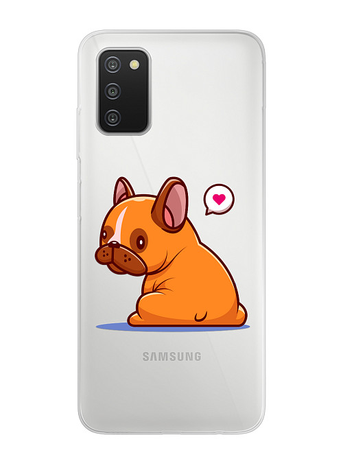 Силиконовый чехол для Samsung Galaxy A03S Мечта собаки
