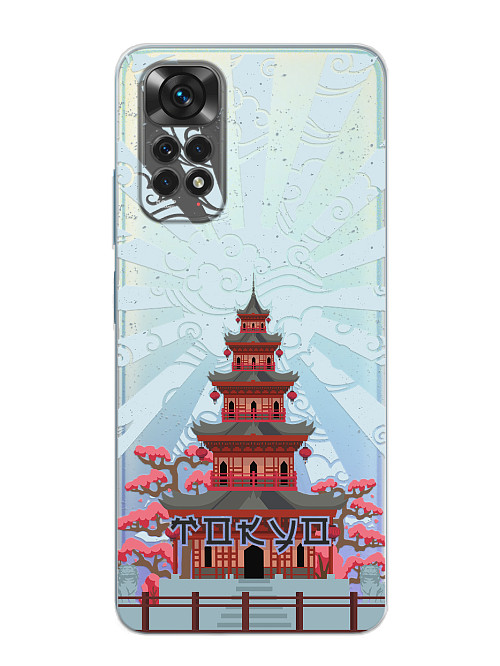 Силиконовый чехол для Xiaomi Redmi Note 11S (4G) Токио
