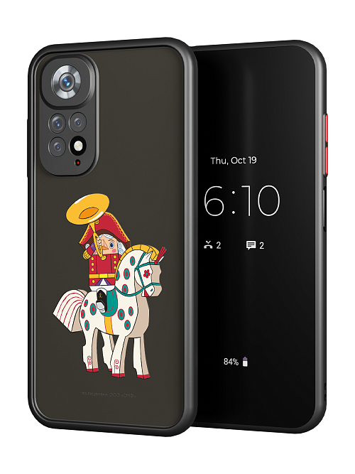 Противоударный чехол для Xiaomi Redmi Note 11 "Щелкунчик: На коне"