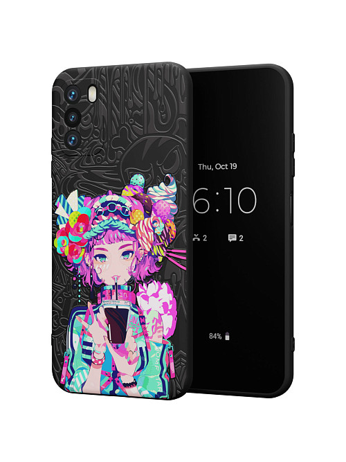 Силиконовый чехол для Poco M3 "Lolipop girl"