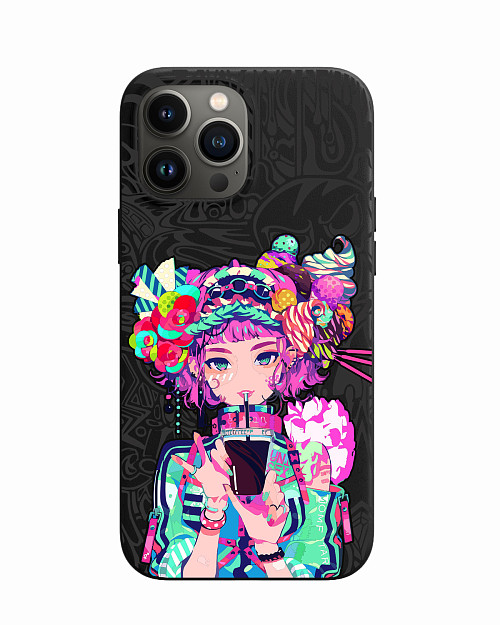 Силиконовый чехол для Apple iPhone 13 Pro Max Lolipop girl