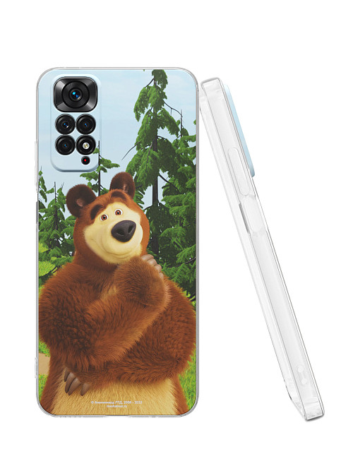 Силиконовый чехол для Xiaomi Redmi Note 11S (4G) "Маша и медведь: Миша"