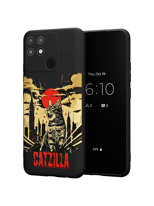 Силиконовый чехол для realme Narzo 50A "Catzilla"