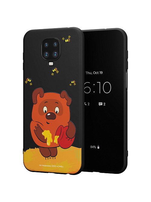 Силиконовый чехол для Xiaomi Redmi Note 9S "Винни-Пух: Медвежонок и мед"