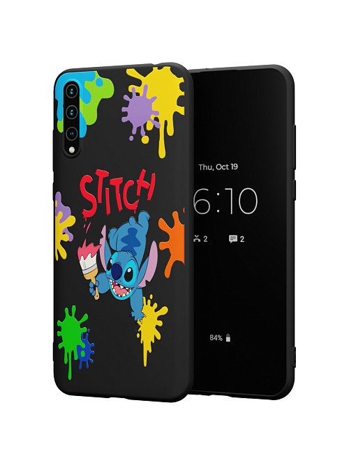 Силиконовый чехол для Huawei Y8p "NOVEL: Stitch paints"