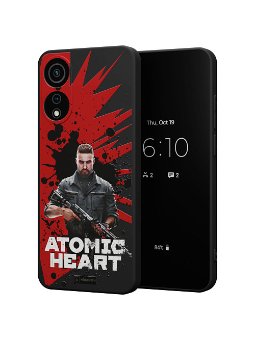 Силиконовый чехол для OPPO A78 (4G) "Atomic Heart: Майор Нечаев"