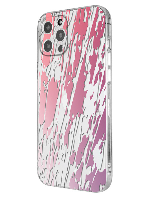 Силиконовый чехол для Apple iPhone 12 Pro Max Розовая абстракция