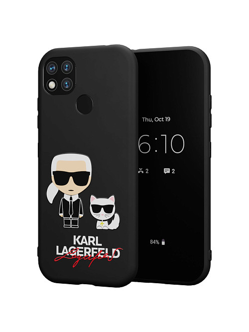 Силиконовый чехол для Xiaomi Redmi 9C "NOVEL: Lagerfeld"