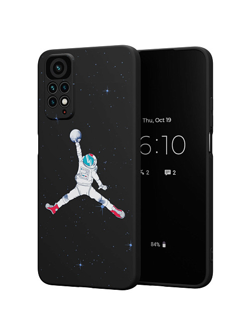 Силиконовый чехол для Xiaomi Redmi Note 11S (4G) "Космический баскетбол"