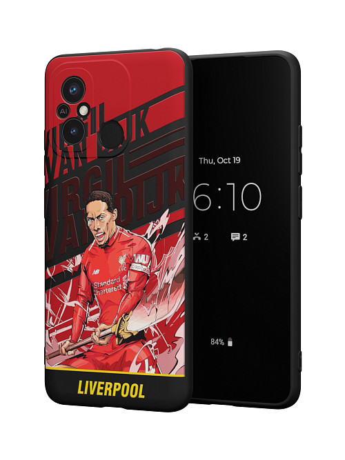 Силиконовый чехол для Poco C55 "NOVEL: Liverpool"