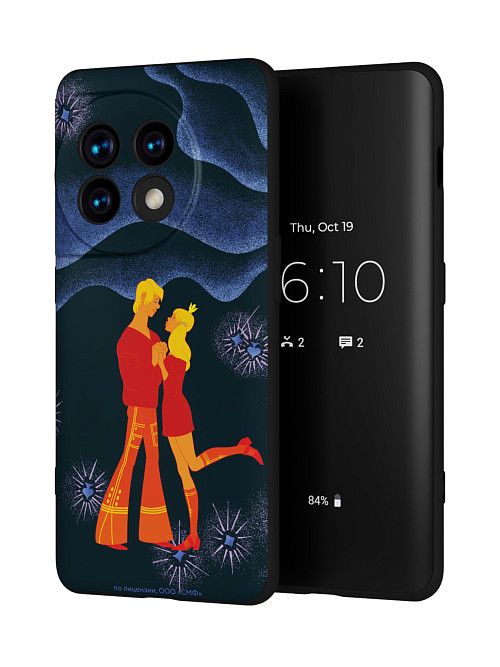 Силиконовый чехол для OnePlus 11 "Бременские Музыканты: Трубадур и Принцесса"