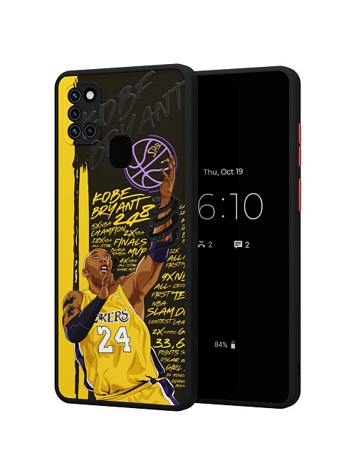 Противоударный чехол для Samsung Galaxy A21s "NOVEL: Kobe Bryant"