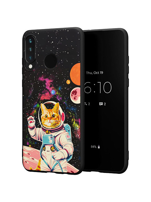 Силиконовый чехол для Honor 20S "Кот - космонавт"