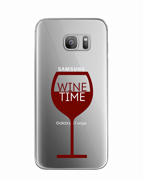 Силиконовый чехол для Samsung Galaxy S7 Wine time