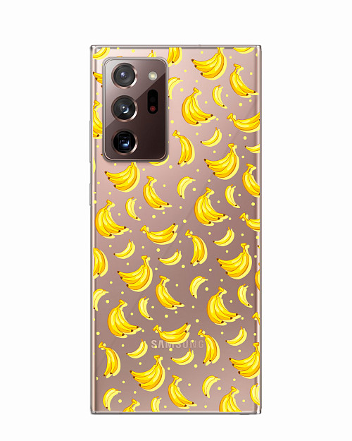 Силиконовый чехол для Samsung Galaxy Note 20 Ultra (5G) Бананы