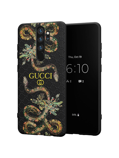 Силиконовый чехол для Xiaomi Redmi Note 8 Pro "NOVEL: Gucci"