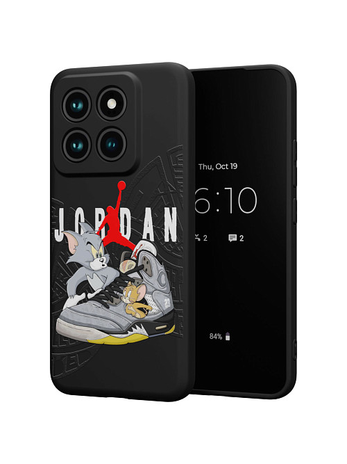 Силиконовый чехол для Xiaomi 14 Pro "NOVEL: Том и Джери х Nike"