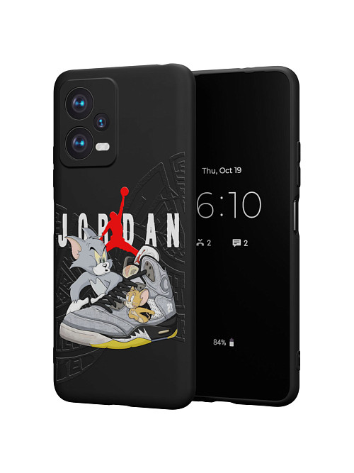 Силиконовый чехол для Poco X5 (5G) "NOVEL: Том и Джери х Nike"