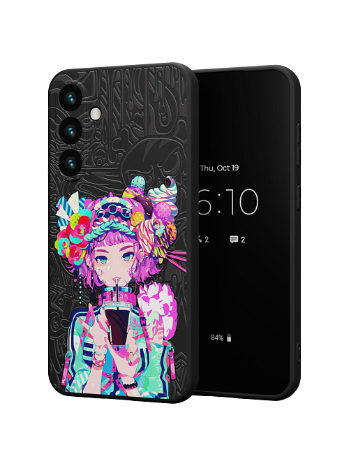 Силиконовый чехол для Samsung Galaxy S24 "Lolipop girl"