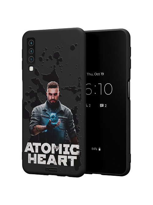 Силиконовый чехол для Samsung Galaxy A7 (2018) "Atomic Heart: Товарищ Нечаев"