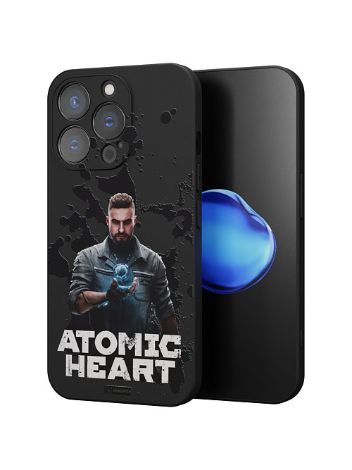 Силиконовый чехол для Apple iPhone 14 Pro "Atomic Heart: Товарищ Нечаев"