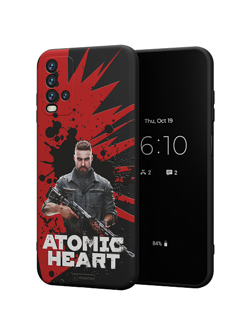 Силиконовый чехол для Xiaomi Redmi 9T "Atomic Heart: Майор Нечаев"