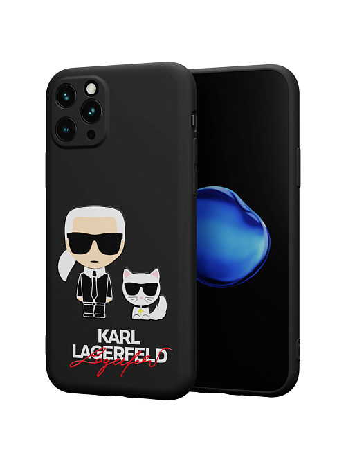 Силиконовый чехол для Apple iPhone 11 Pro "NOVEL: Lagerfeld"