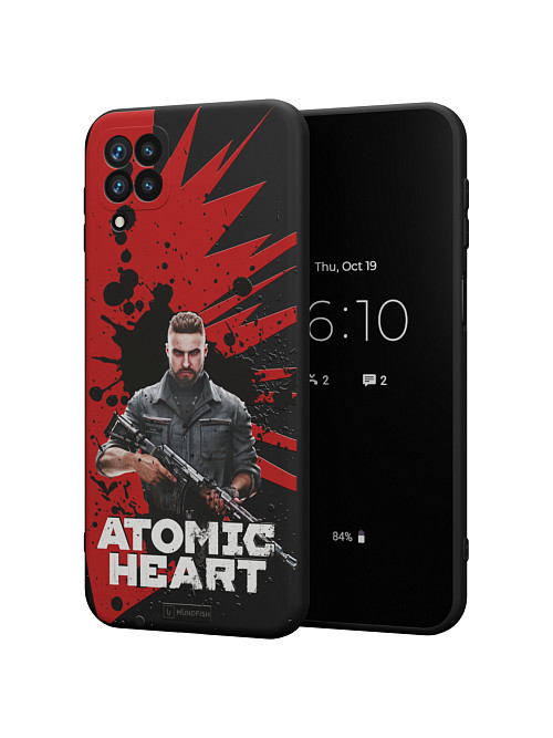 Силиконовый чехол для Samsung Galaxy A22 (4G) "Atomic Heart: Майор Нечаев"