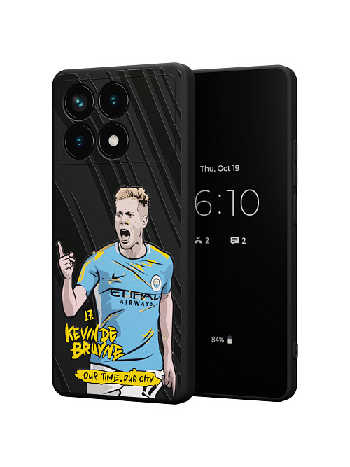 Силиконовый чехол для Poco X6 Pro (5G) "NOVEL: Kevin de Bruyne"