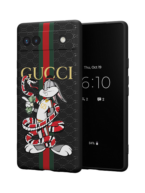 Силиконовый чехол для Google Pixel 6a "NOVEL: Багз Банни Gucci"