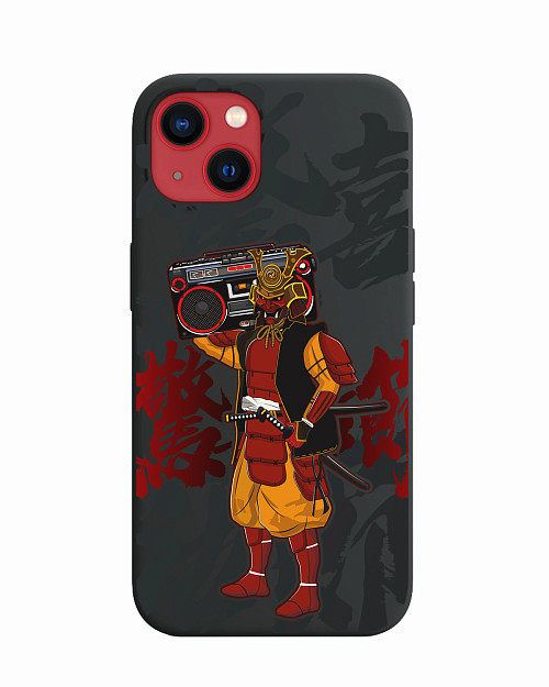 Силиконовый чехол для Apple iPhone 13 Mini Boombox Samurai