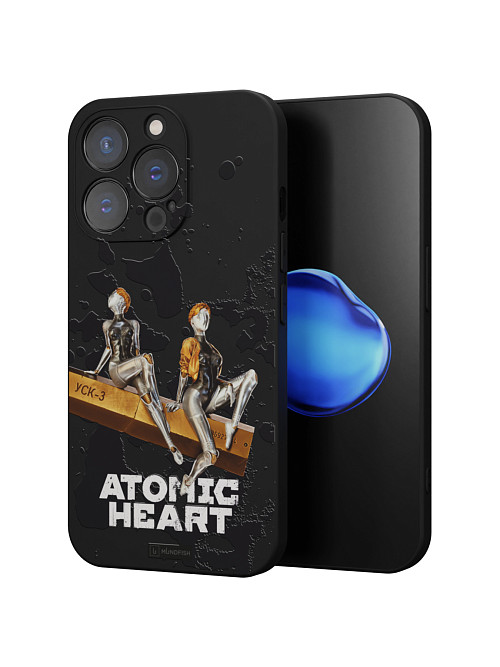 Силиконовый чехол для Apple iPhone 13 Pro "Atomic Heart: Боевые близняшки"