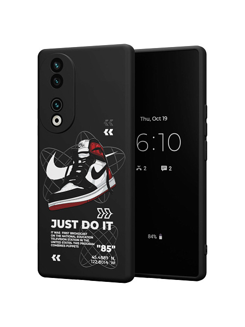 Силиконовый чехол для Honor 90 "NOVEL: Just Do It"