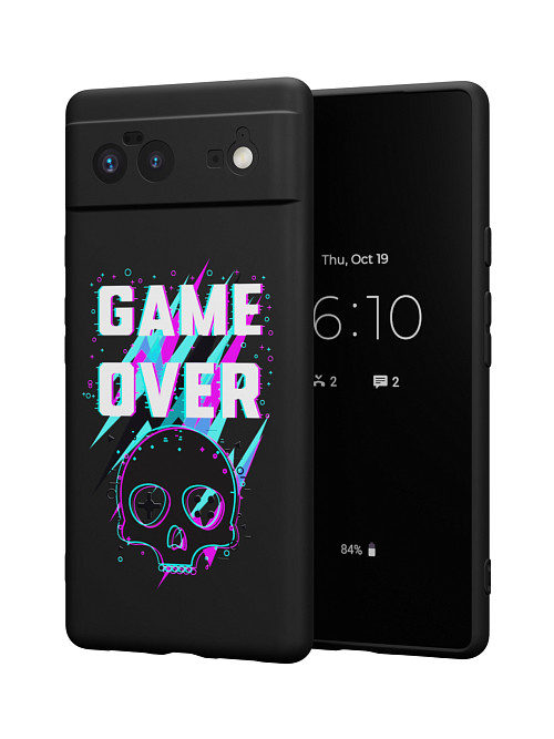 Силиконовый чехол для Google Pixel 6 "Game over"