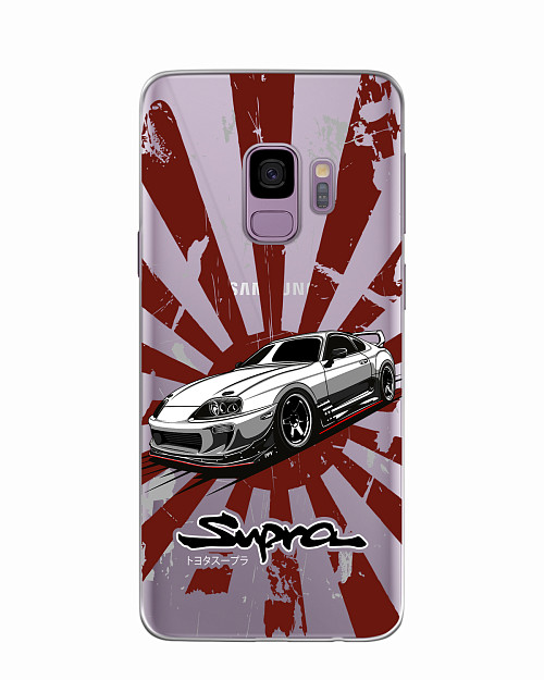 Силиконовый чехол для Samsung Galaxy S9 Toyota Supra