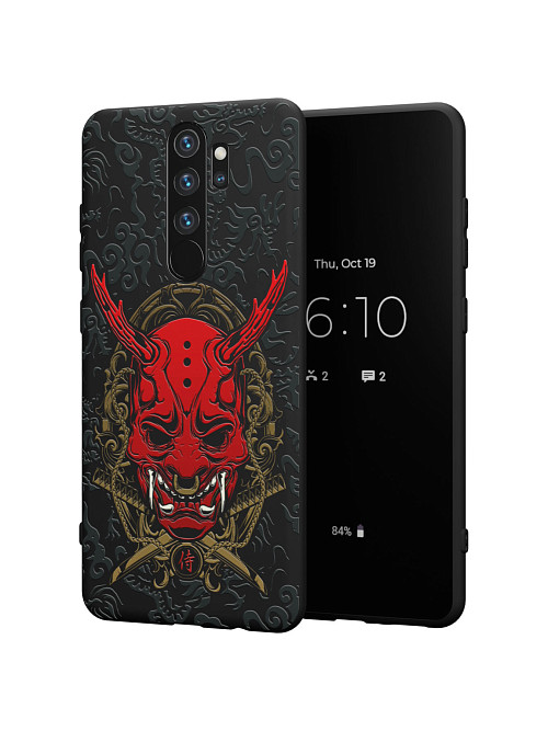 Силиконовый чехол для Xiaomi Redmi Note 8 Pro "Red Oni mask"