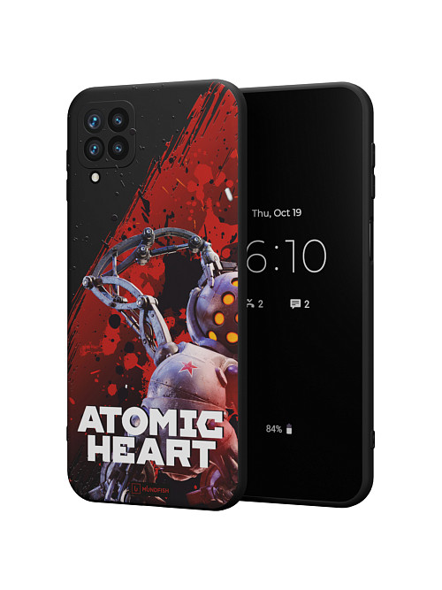 Силиконовый чехол для Samsung Galaxy A12 (4G) "Atomic Heart: Беляш (МА-9)"