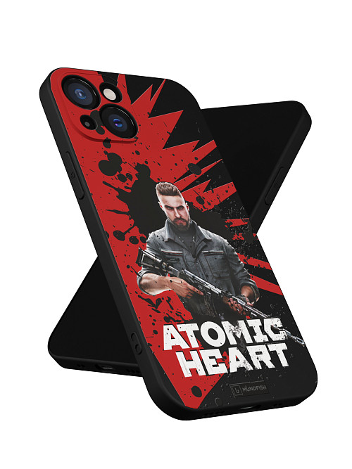 Силиконовый чехол для Apple iPhone 14 Plus "Atomic Heart: Майор Нечаев"