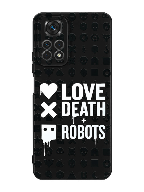 Силиконовый чехол для Xiaomi Redmi Note 11S Любовь Смерть Роботы