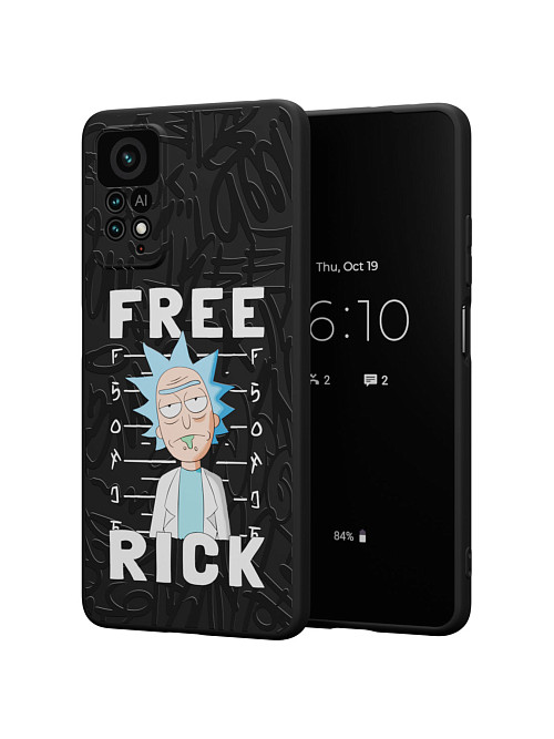 Силиконовый чехол для Xiaomi Redmi Note 12 Pro (4G) "NOVEL: Free Rick"