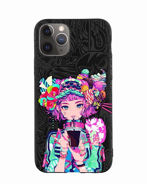 Силиконовый чехол для Apple iPhone 11 Pro "Lolipop girl"