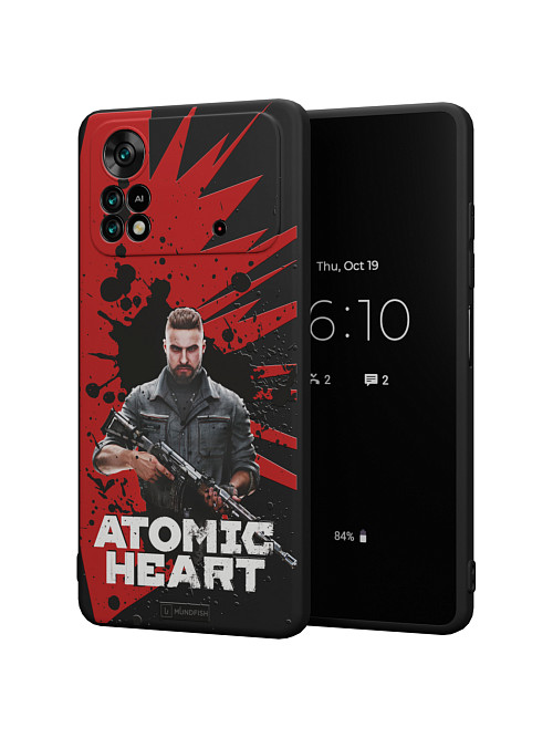 Силиконовый чехол для Poco X4 Pro (5G) "Atomic Heart: Майор Нечаев"