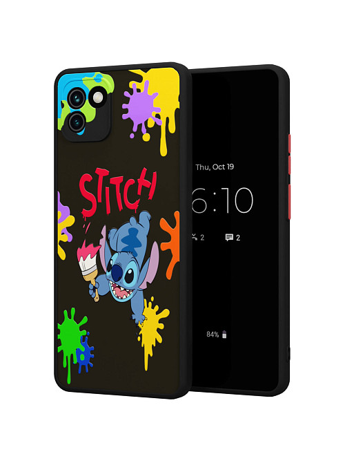 Противоударный чехол для Samsung Galaxy A03 "NOVEL: Stitch paints"