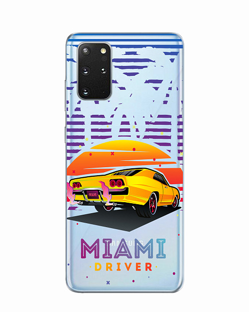 Силиконовый чехол для Samsung Galaxy S20 Plus Miami driver